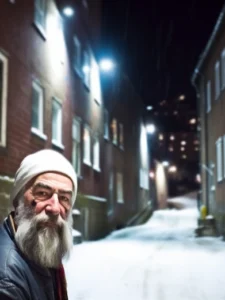 Peer Nuit, artiste norvégien, à Dissenbekken