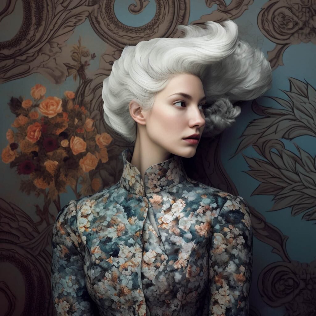 Portrait aux cheveux blancs