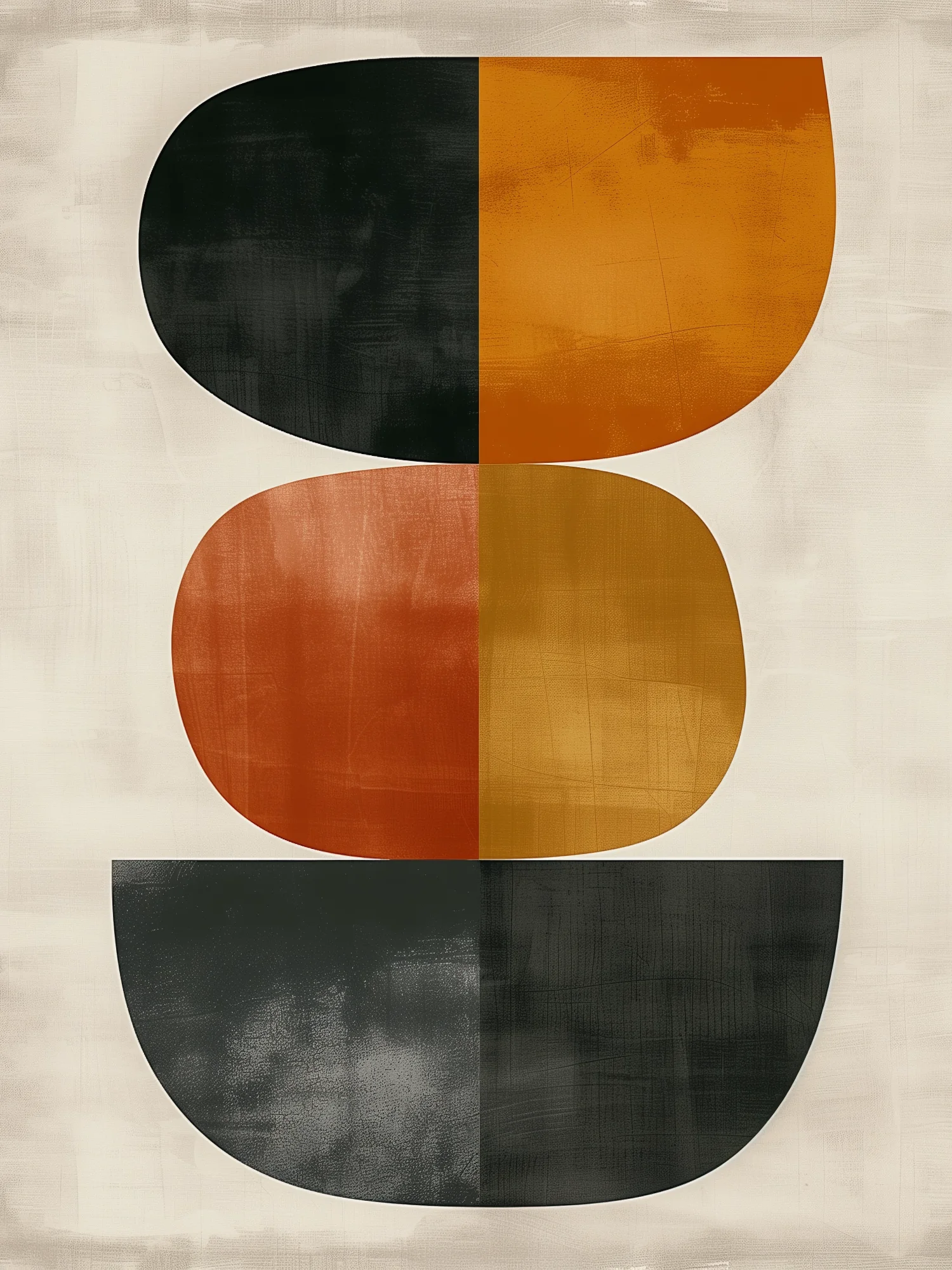 Abstrait zen, peinture zen minimaliste inspiré de Yves Klein et Ellsworth Kelly