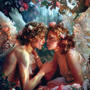 Anges de l'amour, photo de mode inspiré de Pierre et Gilles et David LaChapelle