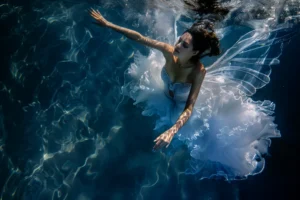 La fée bleue, photographie onirique inspiré de Edgard Degas et Auguste Renoir