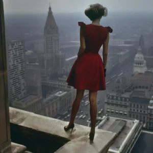 Atop a skyscraper IV, photographie conceptuelle inspiré de Irving Penn et Man Ray