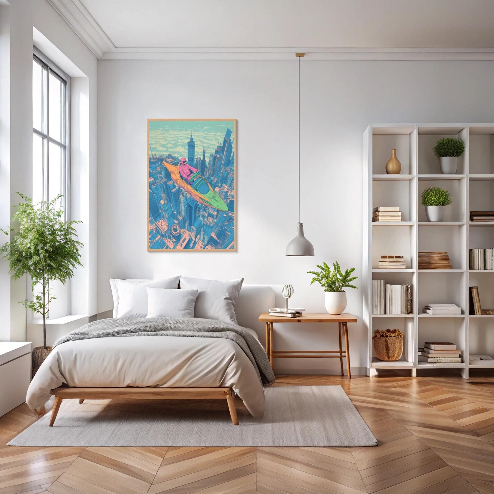 New Tokyo 2099, tableau manga rose inspiré de Moebius et Katsuhiro Otomo