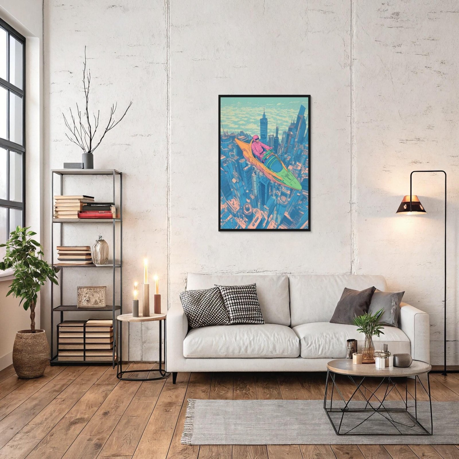 New Tokyo 2099, tableau manga rose inspiré de Moebius et Katsuhiro Otomo