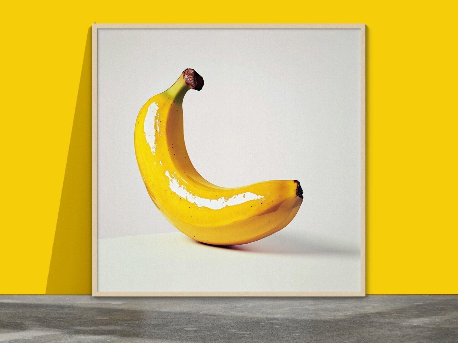 Banana Pop, affiche banane pop art inspiré de Andy Warhol et Andrew Wyeth