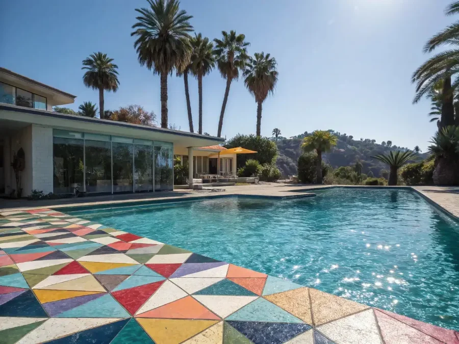 hockney pool in california