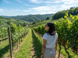Donna Glisco dans les vignes de la Napa Valley