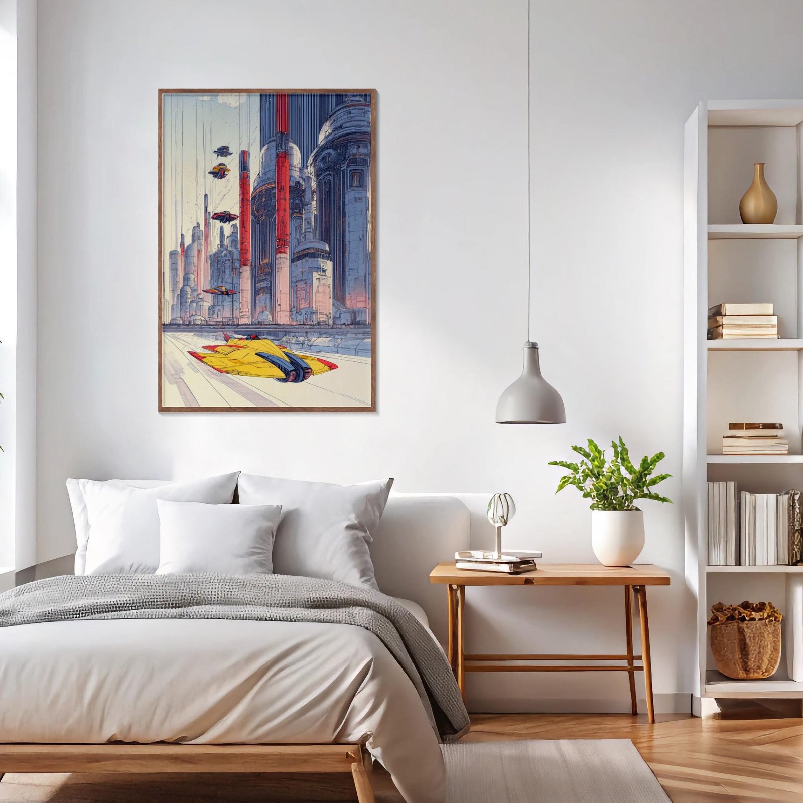 La course, Dessin architecture futuriste inspiré de Schuiten inspiré de François Schuiten et Katsuhiro Otomo