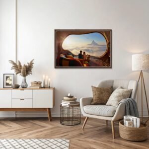 Le hublot, photo d'art - cadeau mère fille inspiré de Antoni Gaudí et Caspar David Friedrich