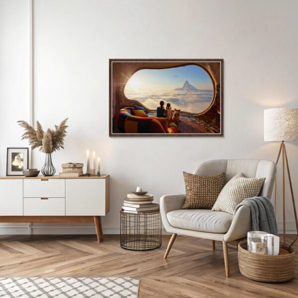 Le hublot, photo d'art - cadeau mère fille inspiré de Antoni Gaudí et Caspar David Friedrich