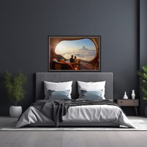 Le hublot, photo d'art - cadeau mère fille inspiré de Antoni Gaudí et Caspar David Friedrich