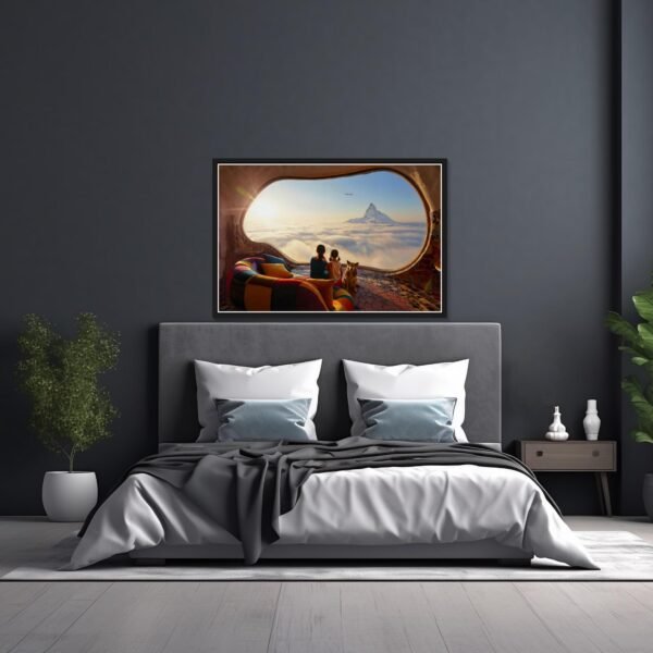 Le hublot, photo d'art - cadeau mère fille inspiré de Antoni Gaudí et Caspar David Friedrich