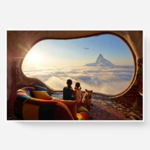 Le hublot, photo d'art - cadeau mère fille inspiré de Antoni Gaudí et Caspar David Friedrich