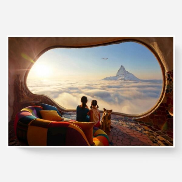 Le hublot, photo d'art - cadeau mère fille inspiré de Antoni Gaudí et Caspar David Friedrich