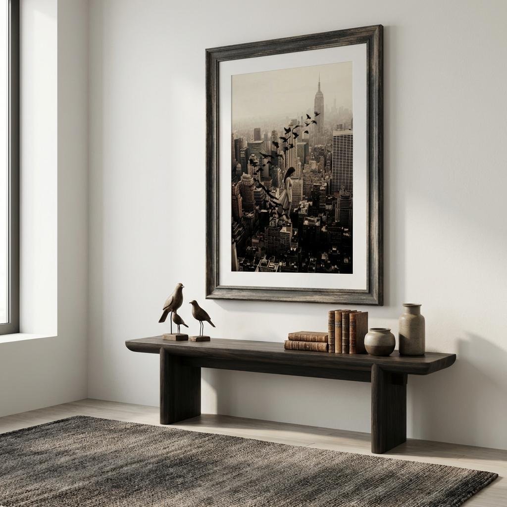 Une femme suspendue au-dessus de Manhattan se transforme en envolée d