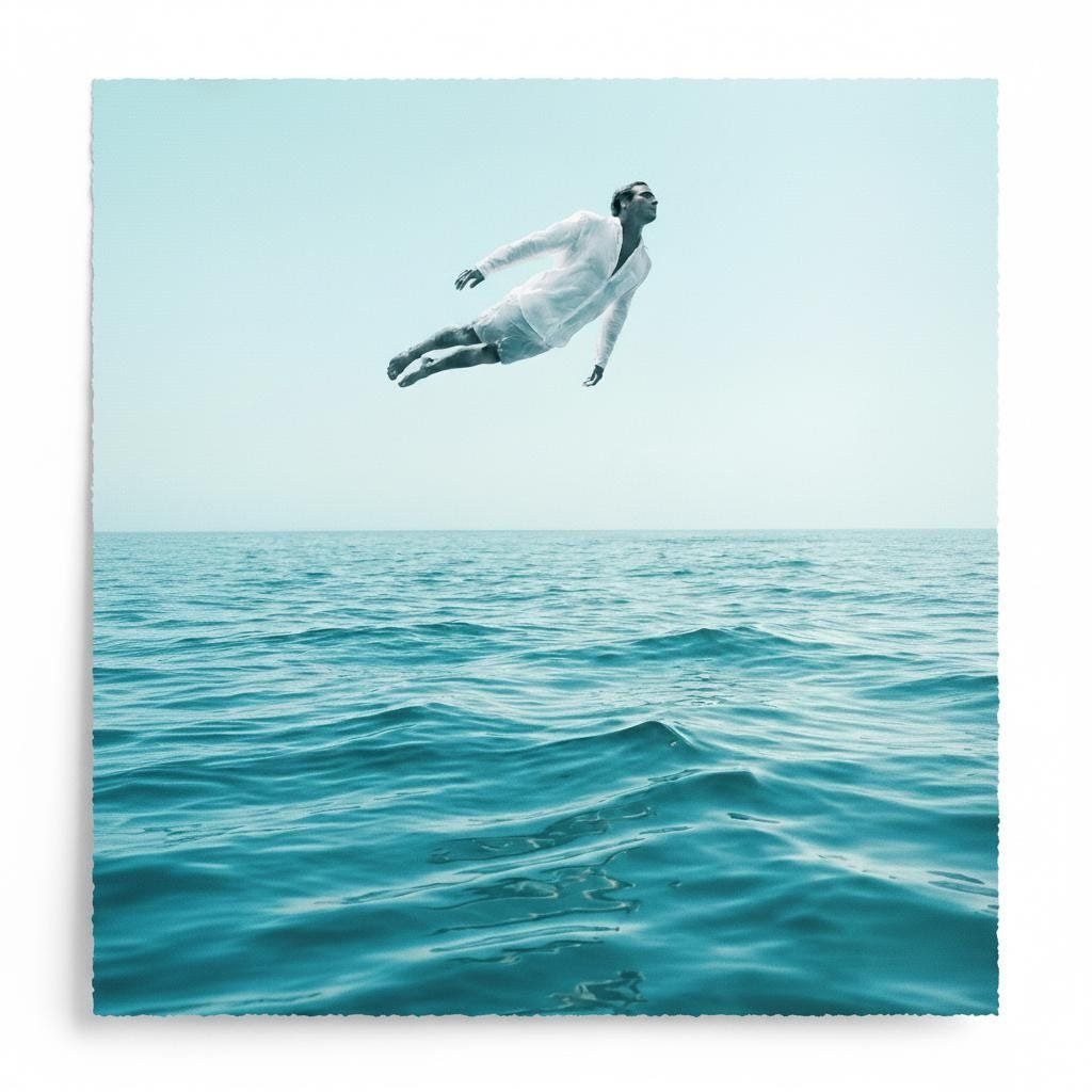 Imaginez un instant où la gravité abdique devant la course du soleil. Un homme, vêtu d