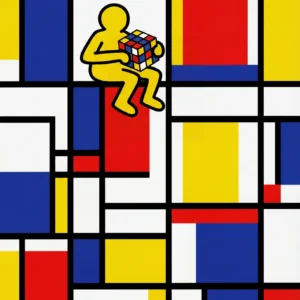 Art abstrait géométrique et pop culture