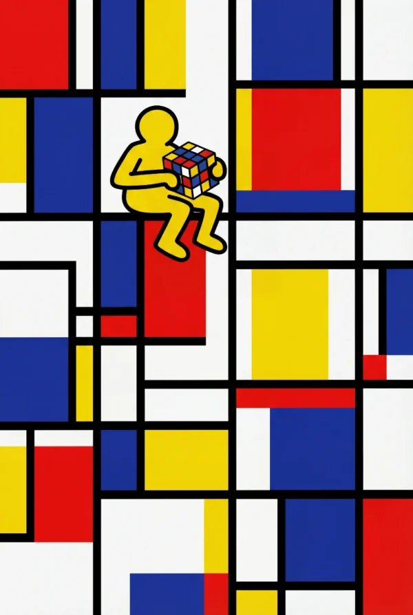 Art abstrait géométrique et pop culture