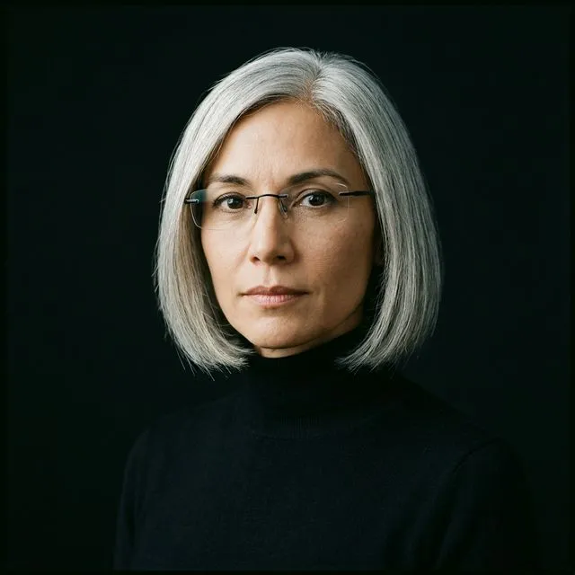 Portrait de l'artiste Alestra Perce sur fond noir