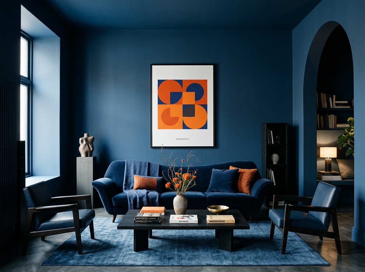 L&rsquo;art du « Color Drenching » : quelle affiche pour briser l&rsquo;unité chromatique d&rsquo;une pièce monochrome ?