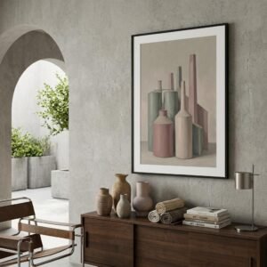 Imaginez un monde où le fracas des usines s'est dissipé, laissant place à une assemblée de géants d'acier transformés en poteries délicates. Sous une lumière de nacre, ces silhouettes architecturales conversent dans un calme absolu, offrant un refuge onirique à ceux qui cherchent la beauté dans l'épure et le repos de l'âme.