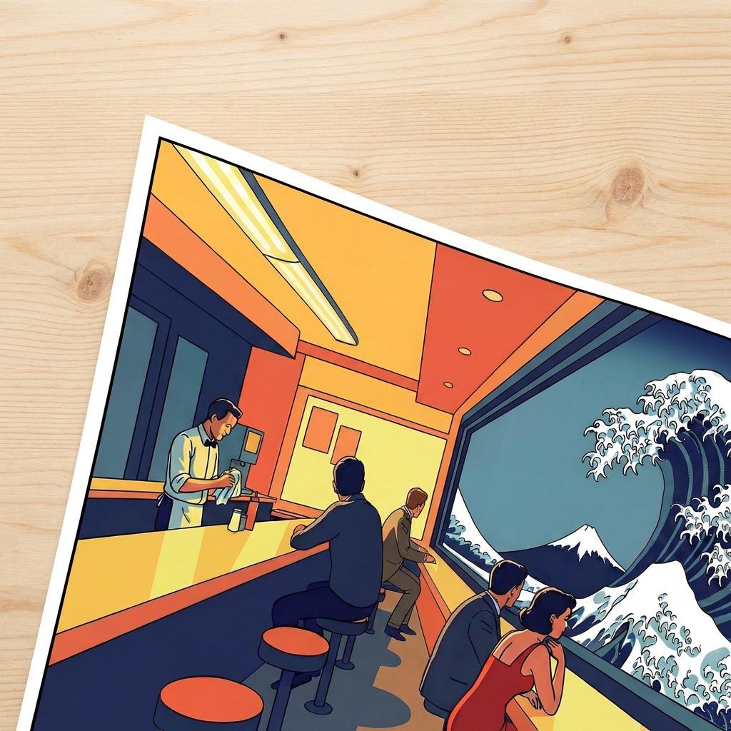 Imaginez un instant suspendu où le café matinal rencontre le fracas muet de l