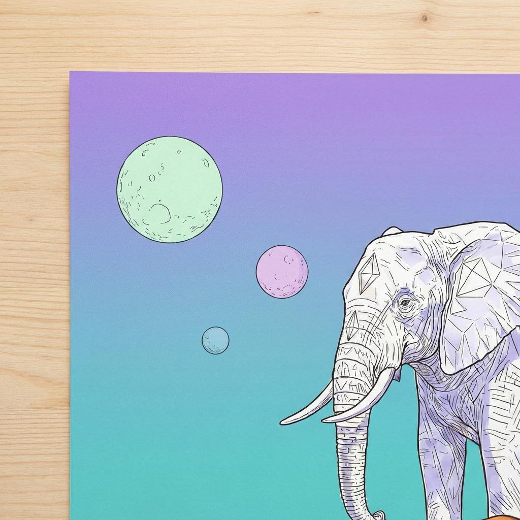 Une silhouette de nacre s