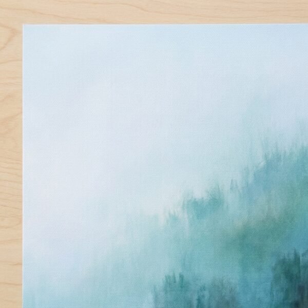 Aube Cobalt : paysage brumeux à l'aube (peinture)