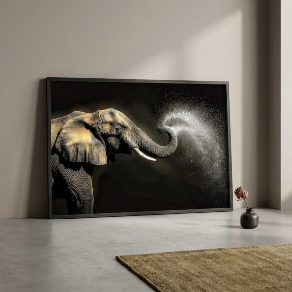 Éléphant en action