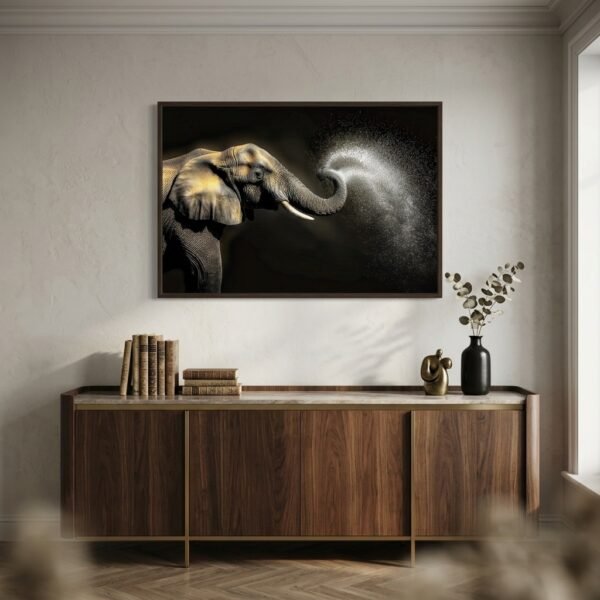 Éléphant en action
