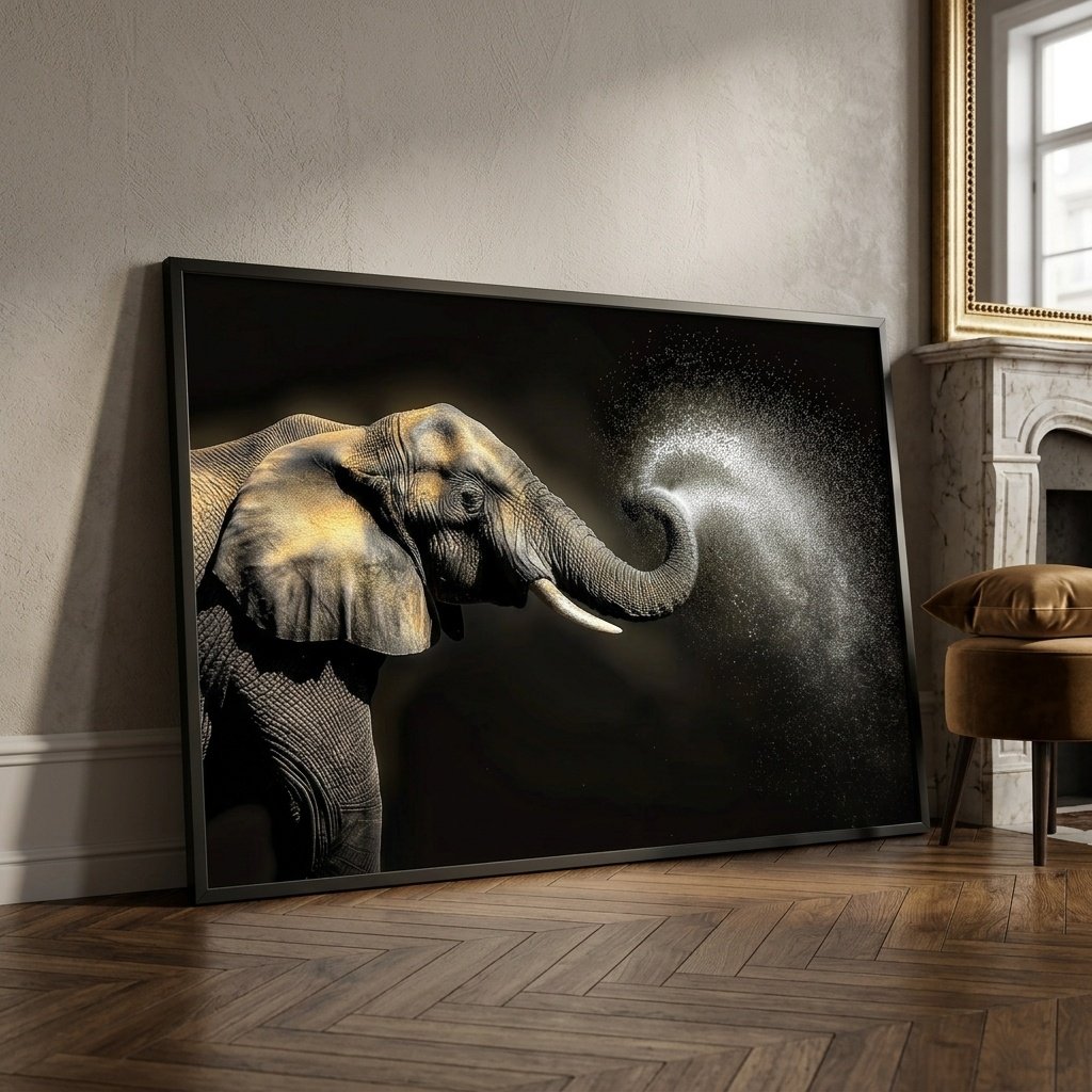 Éléphant en action