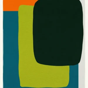 Equilibre géométrique : composition abstraite géométrique (peinture contemporaine)