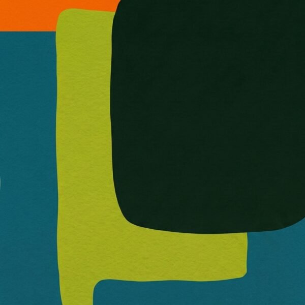 Equilibre géométrique : composition abstraite géométrique (peinture contemporaine)