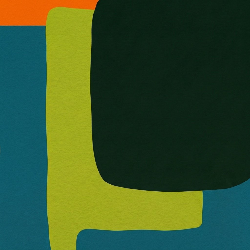 Equilibre géométrique : composition abstraite géométrique (peinture contemporaine)