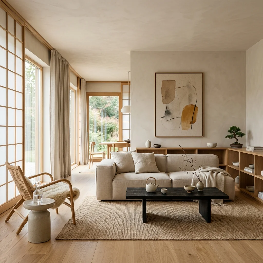 L&rsquo;équilibre des silences : sublimer sa décoration intérieure zen moderne par le style déco japandi