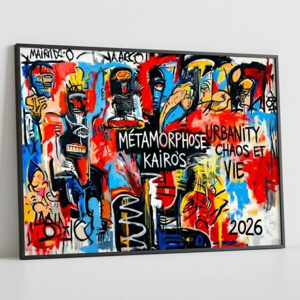 Métamorphose du Kairos : chaos urbain néo-expressionniste (art)