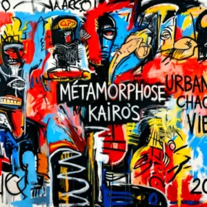 Métamorphose du Kairos : chaos urbain néo-expressionniste (art)