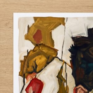 L'Âme Tourmentée : portrait homme expressionniste (peinture)