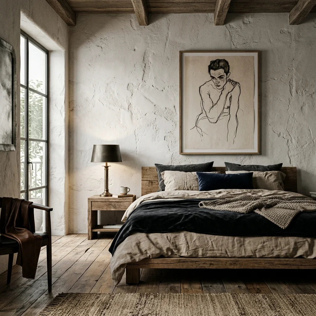 Egon Schiele et l’expressionnisme brut : oser l’imperfection pour une chambre audacieuse