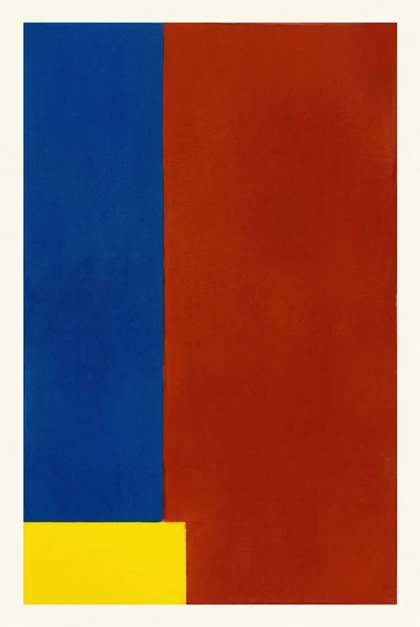 Triptyque primaire : triptyque primaire (peinture abstraite)