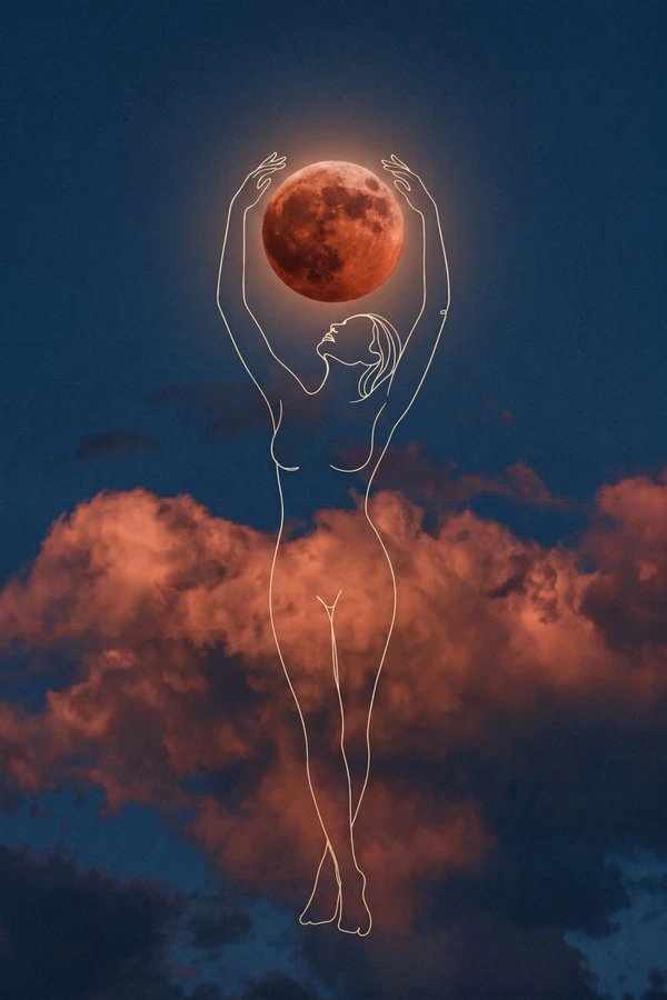 La lune rousse (Œuvre Originale)