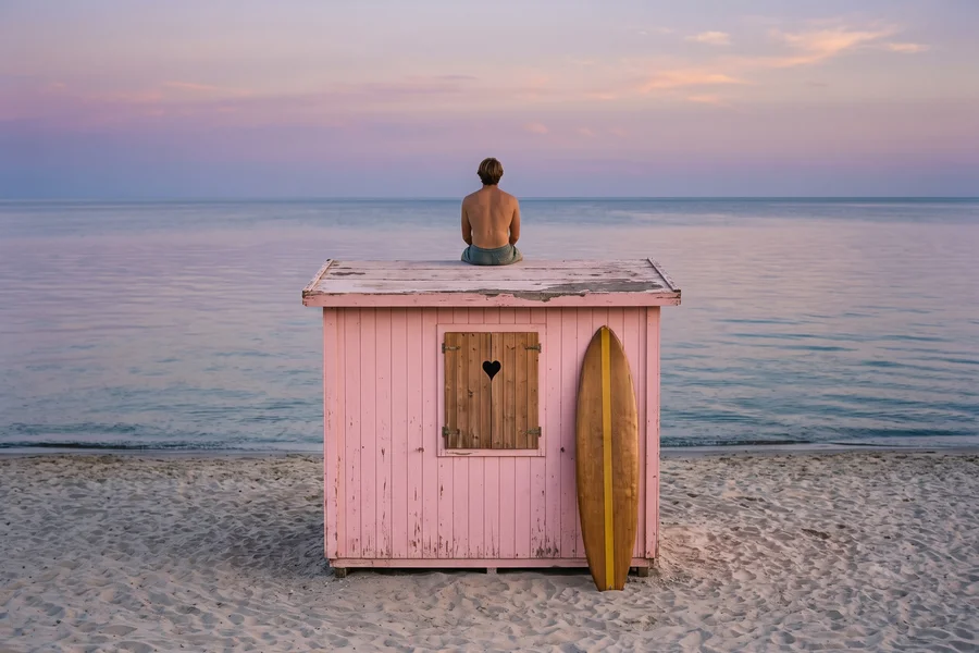 L'Heure Rose du Surfeur