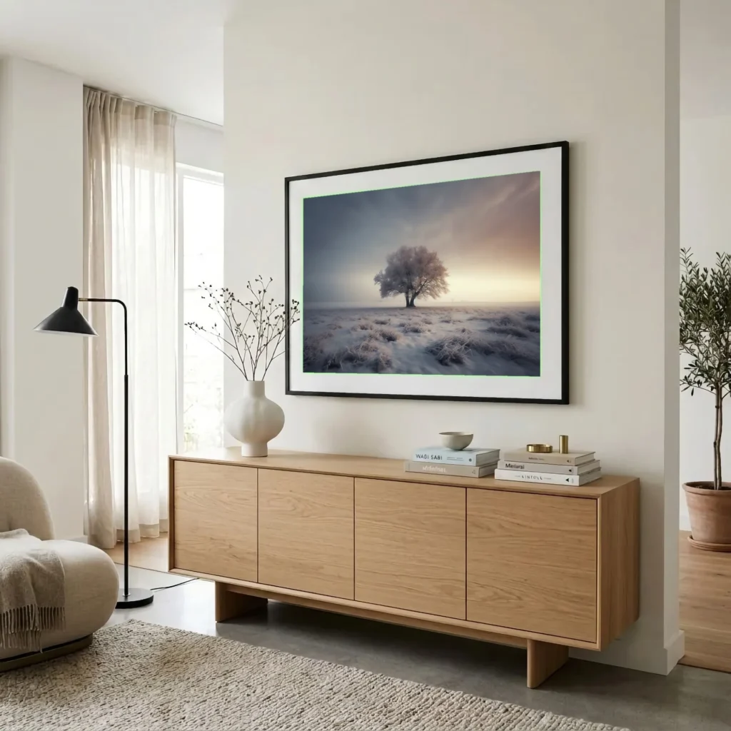 Arbre en hiver, Islande en situation décorative