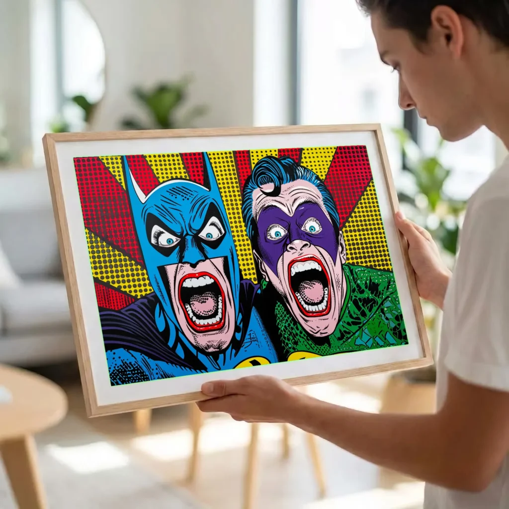 Batman sort son Joker en situation décorative