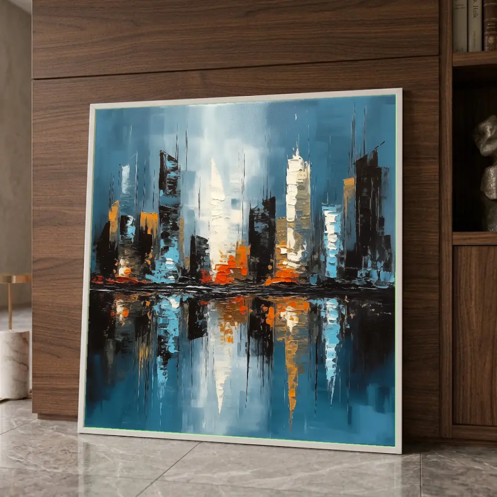 Contrastes urbains en situation décorative