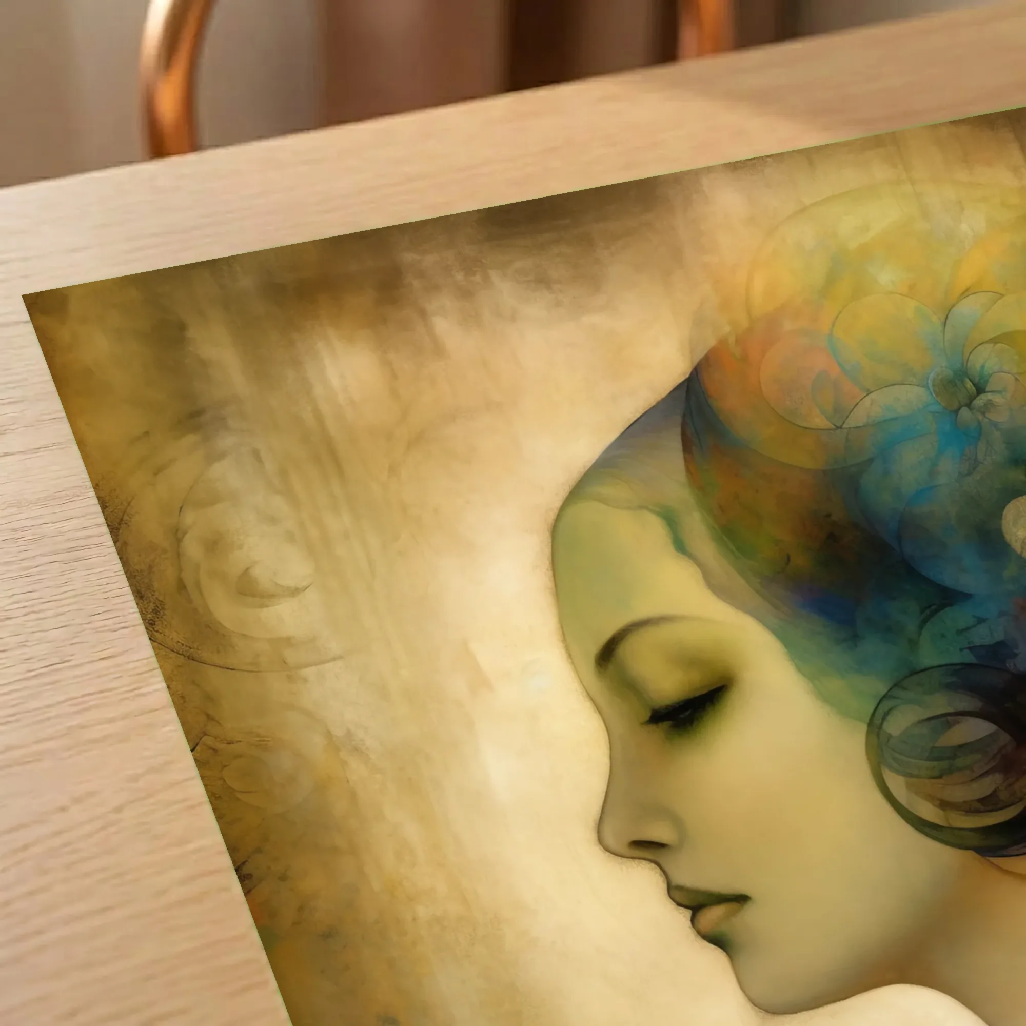 Femme aux fleurs bleues – Image 6