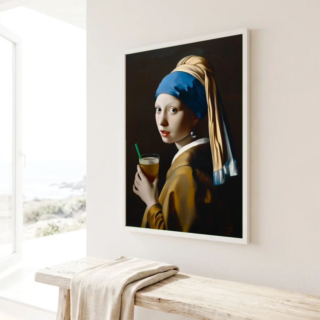 Jeune fille à la paille en situation décorative