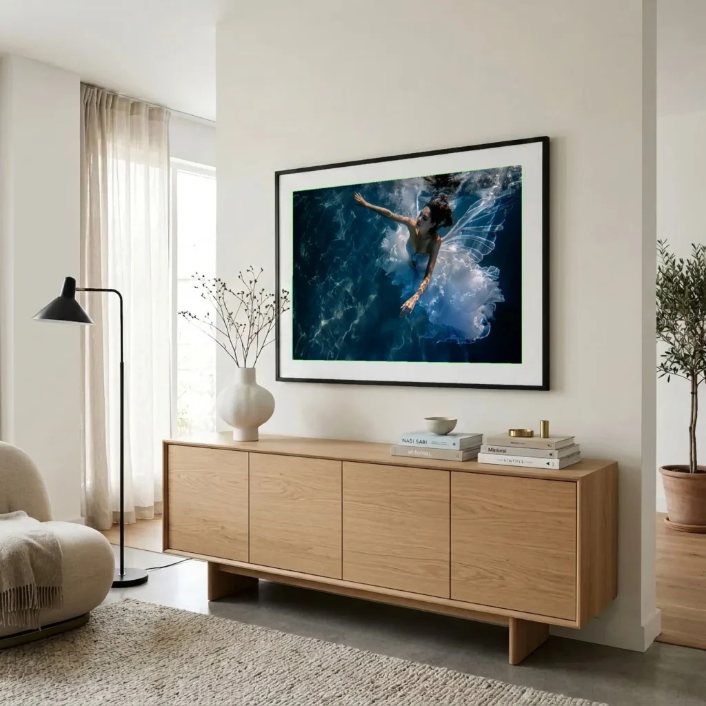 La fée bleue en situation décorative