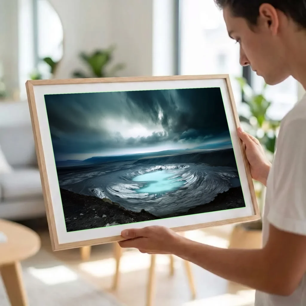 Lac glaciaire, Islande en situation décorative