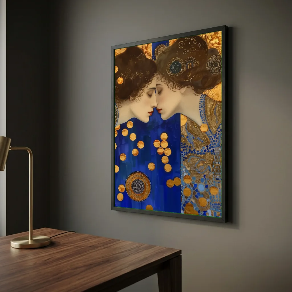 Le baiser en situation décorative